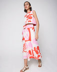 Cropped Drink Linho Estampado