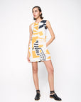 Vestido Drink Linho Estampado