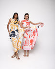 Saia Dobradiça Linho Estampado