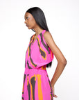 Vestido Martini Seda Estampado