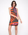 Vestido Chicote Viscose Estampado