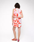 Vestido Drink Linho Estampado