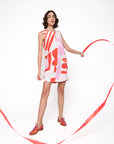 Vestido Drink Linho Estampado