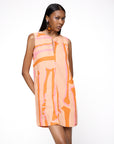 Vestido Drink Linho Estampado
