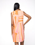 Vestido Drink Linho Estampado