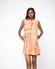 Vestido Drink Linho Estampado