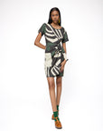 Vestido Ponei Curto Viscose Estampado