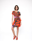 Vestido Ponei Curto Viscose Estampado