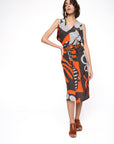 Vestido Martini Seda Estampado