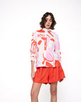 Camisa Canguru Linho Estampado