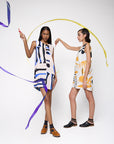 Vestido Drink Linho Estampado