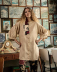 Vestido Seleiro Linho Liso