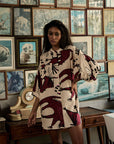 Vestido Seleiro Linho Estampado