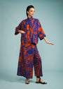 Cropped India Linho Estampado