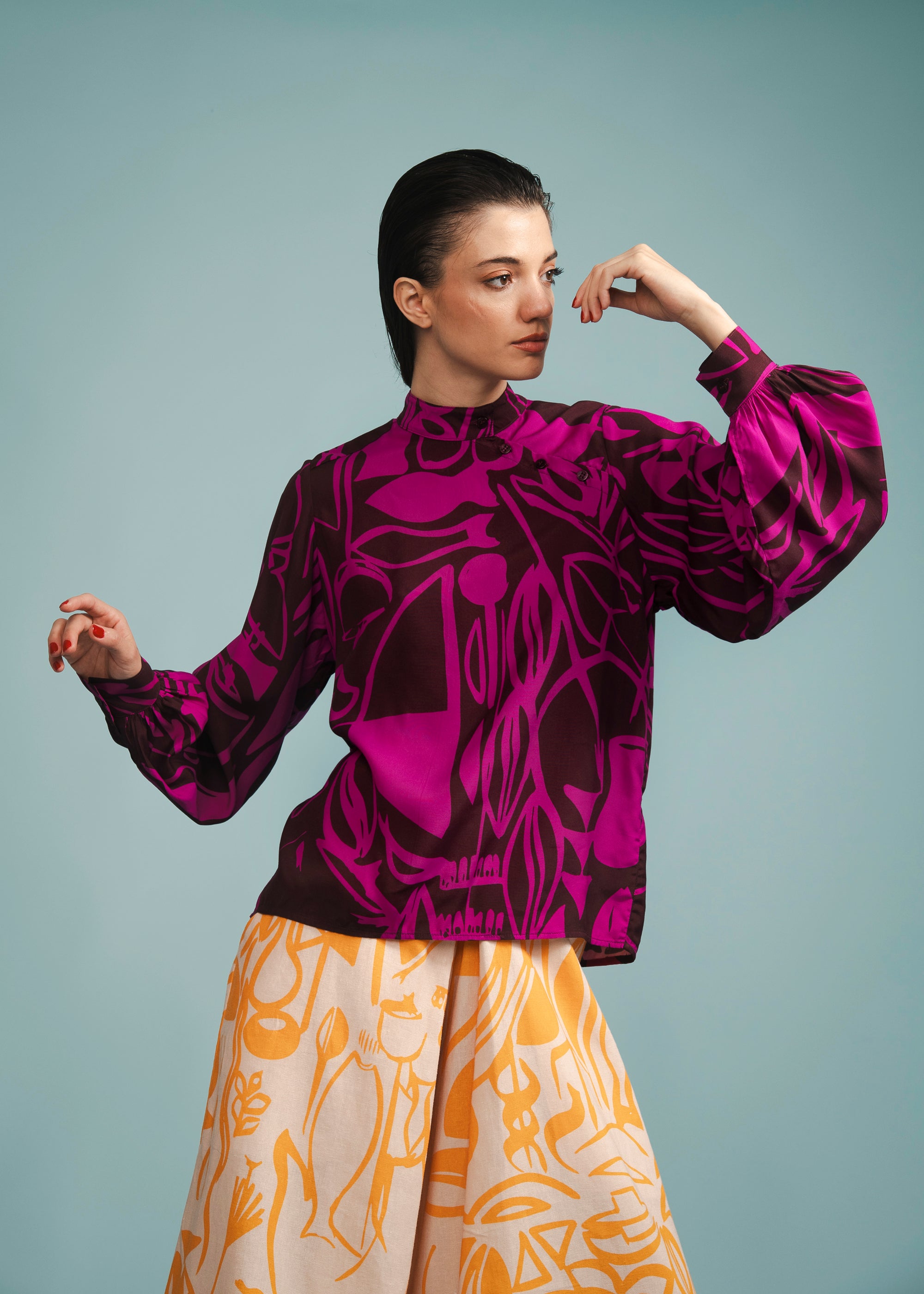 Camisa Mongólia Viscose Estampado