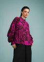 Cropped Franzido Viscose Estampado