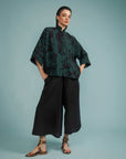 Cropped India Viscose Estampado