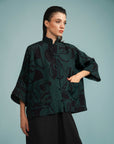 Cropped India Viscose Estampado