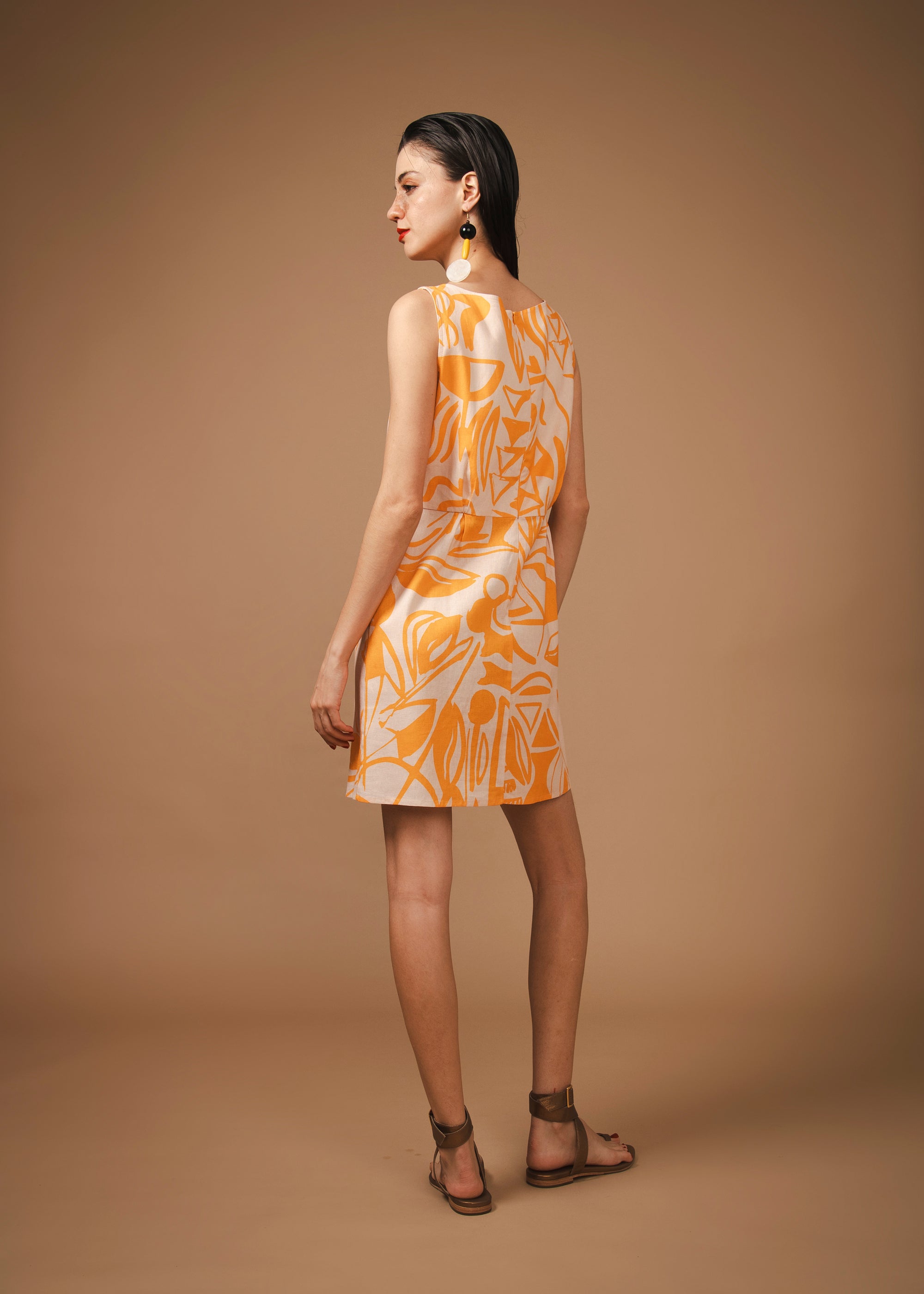 Vestido Ella Linho Estampado