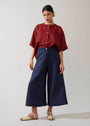 Pantalona Elástico Linho Liso