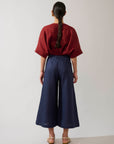Pantalona Elástico Linho Liso