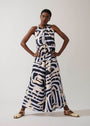 Macacão Prega Viscose Estampado