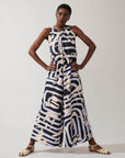 Macacão Prega Viscose Estampado