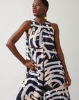 Macacão Prega Viscose Estampado
