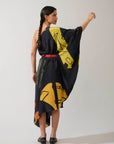 Vestido Assimétrico Seda Estampado