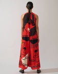 Macacão Prega Seda Estampado
