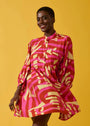 Chemise Chinesa Viscose Estampado