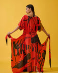Vestido Pareot Seda Estampado