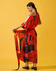 Vestido Pareot Seda Estampado