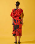 Vestido Pareot Seda Estampado