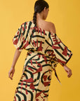 Vestido Pareot Viscose Estampado