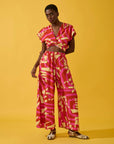 Macacão Nó Viscose Estampado