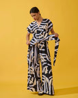 Macacão Nó Viscose Estampado