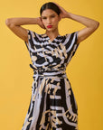 Macacão Nó Viscose Estampado
