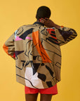 Camisão Balão Linho Estampado