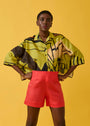 Shorts Evasê Linho Liso