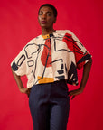 Cropped Tunísia Algodão Estampado