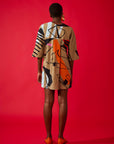 Vestido Jogador Linho Estampado