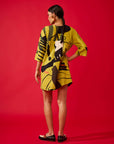 Vestido Jogador Linho Estampado