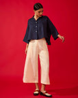 Pantalona Elástico Linho Liso