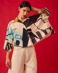 Max Cropped Algodão Estampado