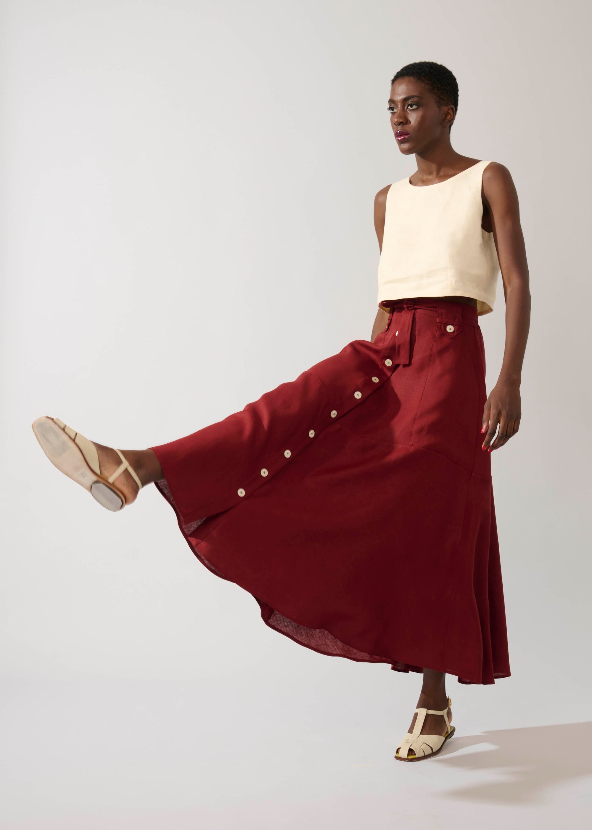 Saia Guerreiro Linho Liso