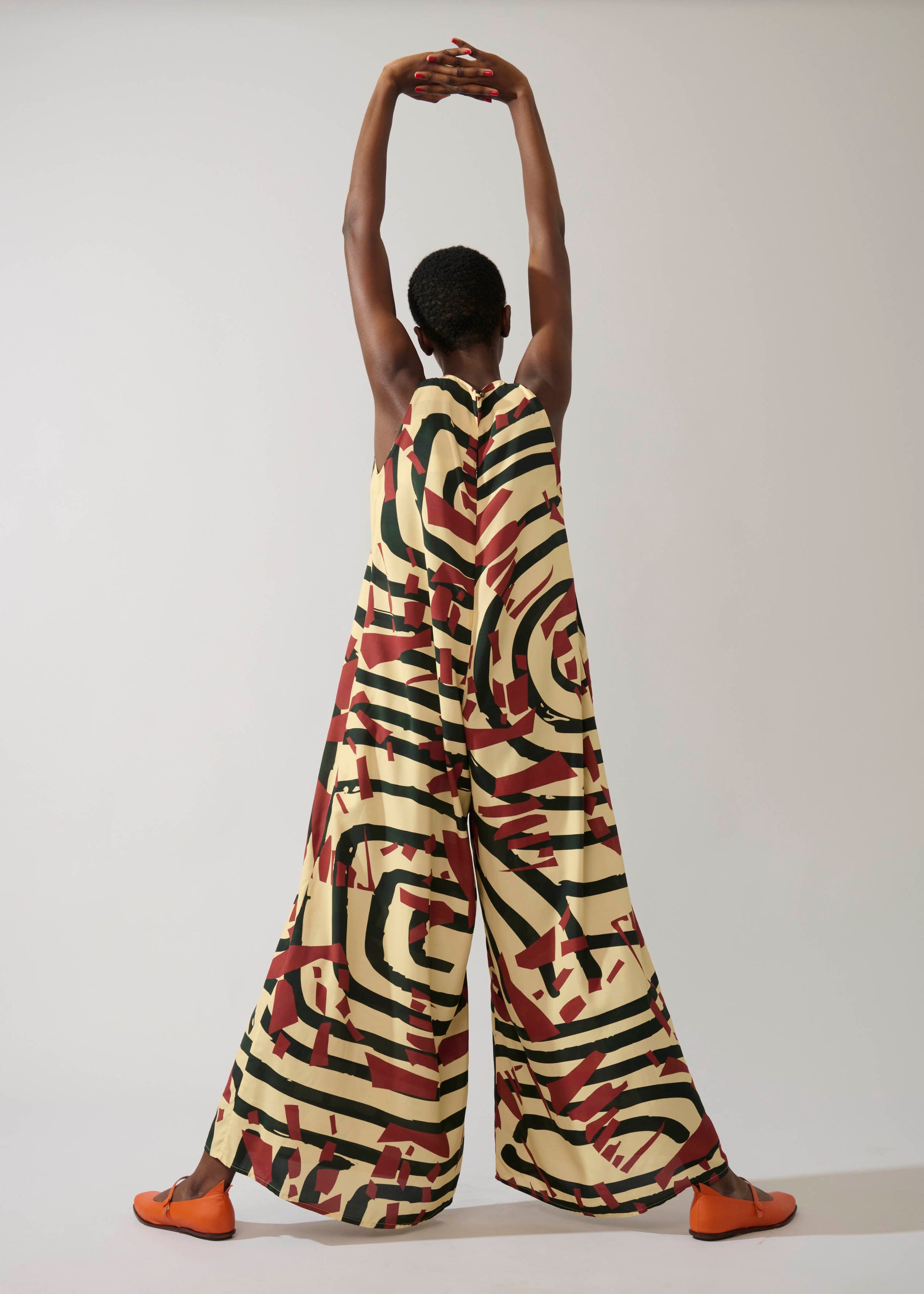 Macacão Prega Viscose Estampado