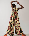 Macacão Prega Viscose Estampado