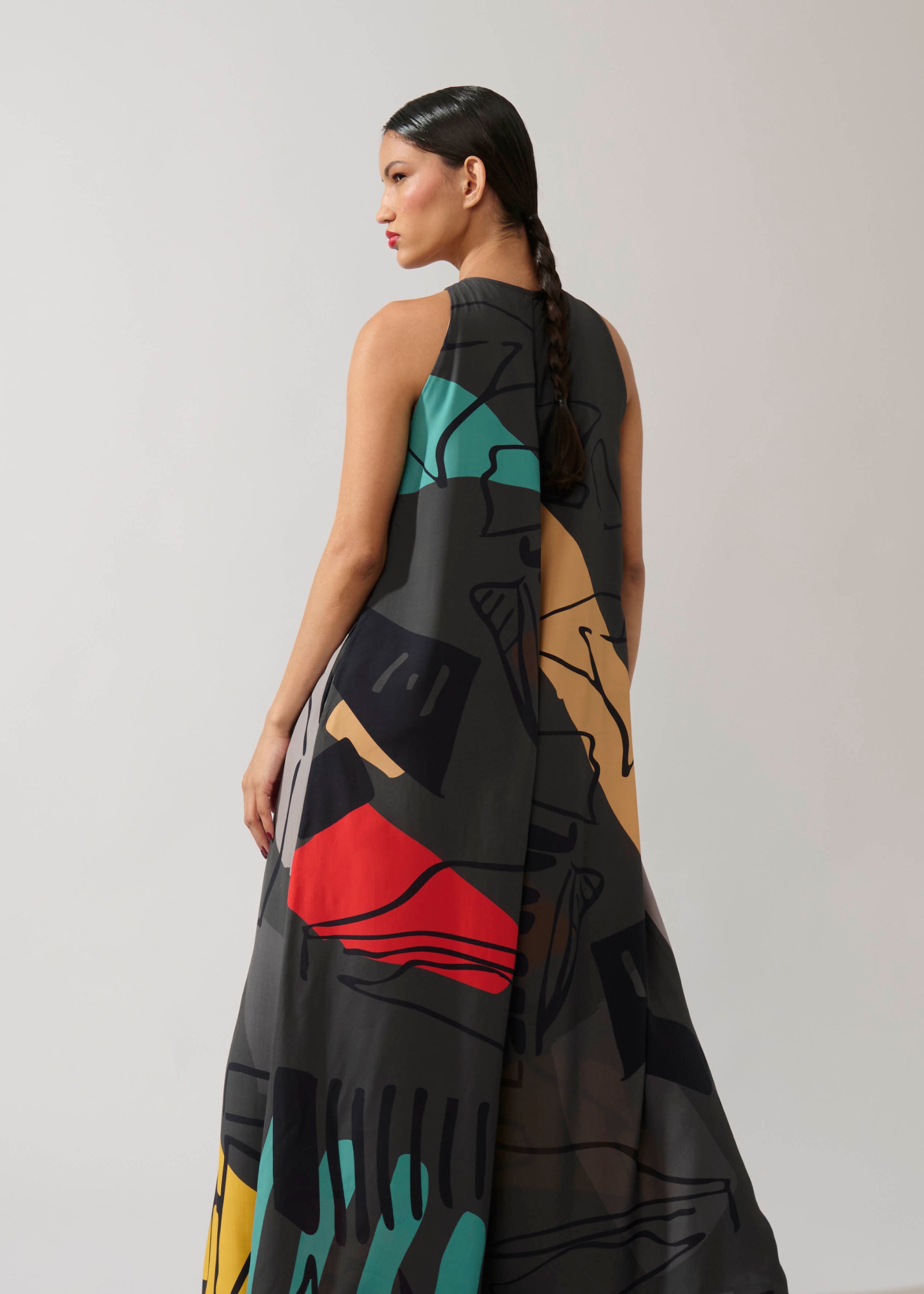 Macacão Prega Viscose Estampado