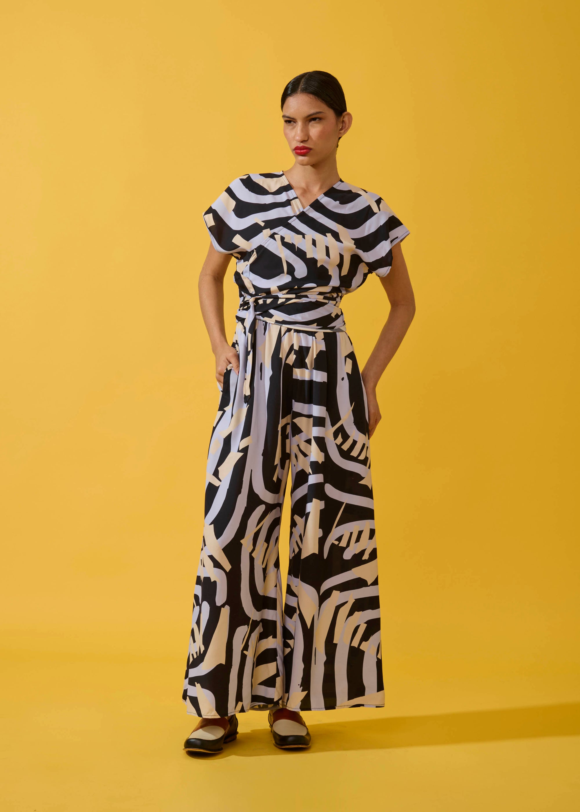 Macacão Nó Viscose Estampado